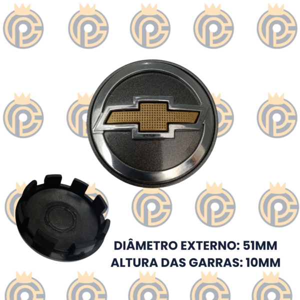 Subcalota GM Elite 51MM Grafite/Dourado