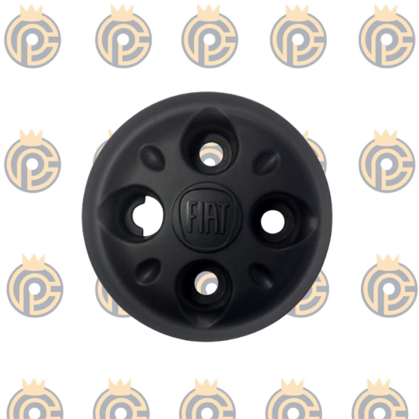 Calota Central Fiat Strada Logo Preto