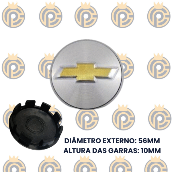 Subcalota GM Onix Cobalt Prisma Spin 56MM Prata Escovado
