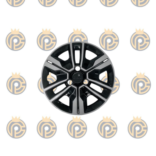 Calota Kwid Outsider 2023 Aro 14 Preta/Prata