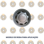 Calota Central VW Gol CL em Alumínio - Imagem 3