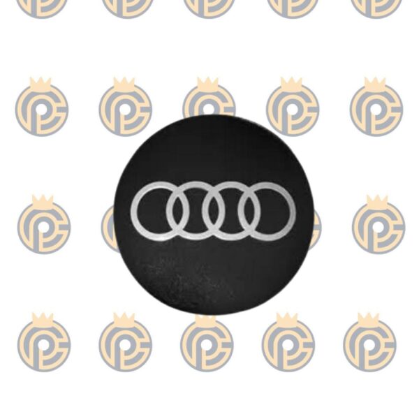Emblema em Alumínio Audi Preto 55mm
