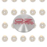 Emblema em Alumínio O.Z Prata 51mm