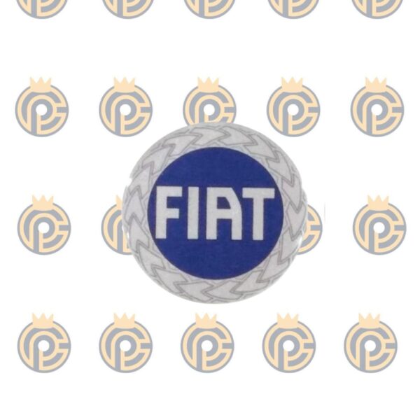 Emblema em Alumínio Fiat Azul 117mm