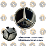 Subcalota Mercedes AMG Alto Relevo Preto