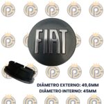 Subcalota Fiat 49mm Alto Relevo Grafite