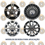 Calota Central VW Up! Preta - Imagem 3