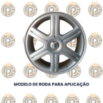 Calota Central VW Gol Rally Botton Cromado - Imagem 3