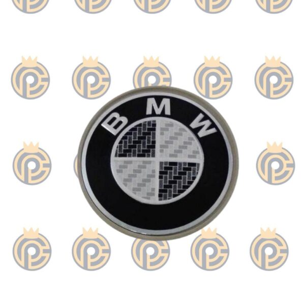Emblema em Alumínio BMW Preto 51mm