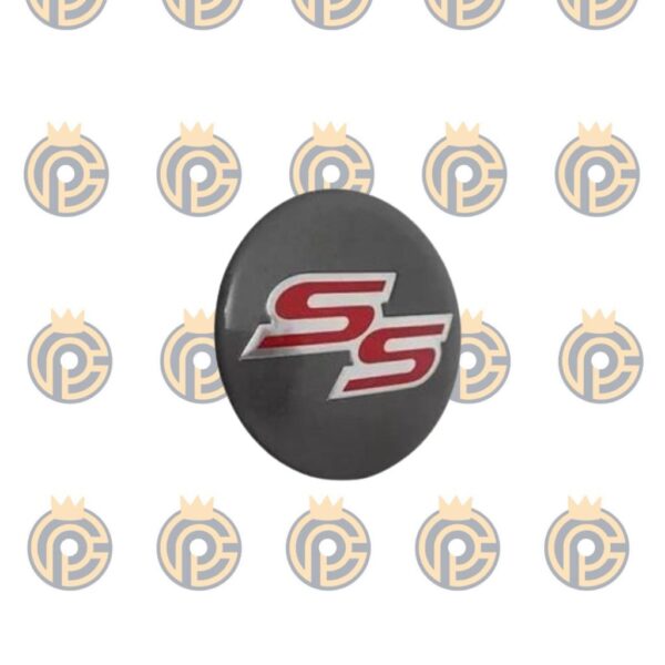 Emblema em Alumínio SS Cinza 58mm