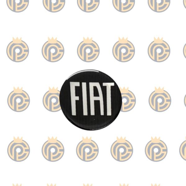 Emblema em Resina Fiat Preto 48mm