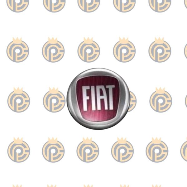Emblema em Alumínio Fiat Preto 58mm