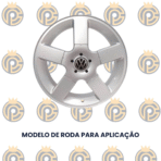 Calota Central VW Saveiro TSI Sem Emblema - Imagem 3