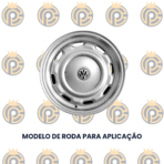 Calota Central VW Parati Club Prata - Imagem 3