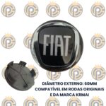 Subcalota Fiat Toro 60mm Acrílico Preto