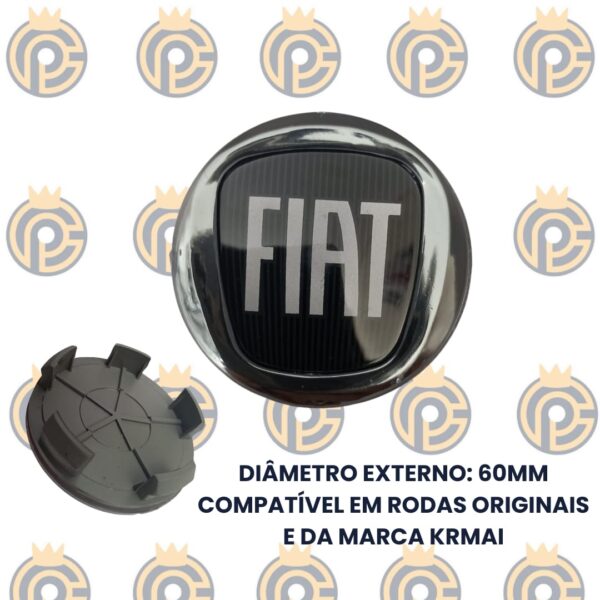 Subcalota Fiat Toro 60mm Acrílico Preto