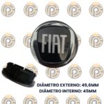 Subcalota Fiat 49mm Acrílico Preto