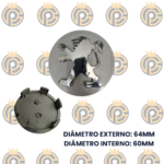 Subcalota Peugeot 56mm Prata