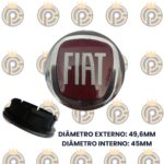 Subcalota Fiat 49mm Acrílico Vermelho