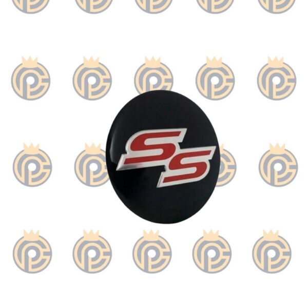 Emblema em Alumínio SS Preto 58mm