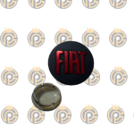 Subcalota Fiat 49mm Alto Relevo Preta e Vermelha