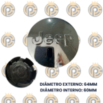 Subcalota Jeep Renegade Compass Cromada