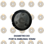 Porta Emblema Volcano 51mm