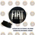 Subcalota Fiat 49mm Alto Relevo Preta