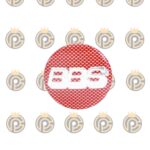 Emblema em Alumínio BBS Xadrez Vermelho 69mm