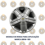 Calota Central GM Astra GSI BRW 180 Garra Alta - Imagem 3