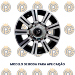 Calota Central BRW 600 Preto - Imagem 2