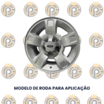 Calota Central Ford Ranger Liga Leve 04/12 Prata - Imagem 2