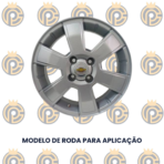 Calota Central GM Montana Prata - Imagem 2