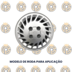 Calota Central GM Monza Barcelona Kadett Prata - Imagem 2